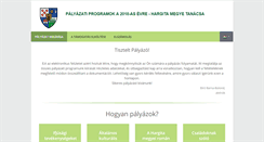 Desktop Screenshot of palyazatok.hargitamegye.ro